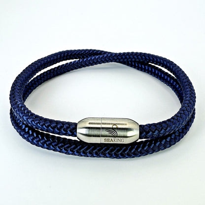 Tiefblaues Seilarmband - Maritimes Handgelenkband