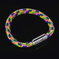 Braccialetto in corda nautica per donna Einhorn 6mm con chiusura magnetica