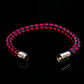 Braccialetto in corda nautica per donna Red Marine 6mm con chiusura magnetica